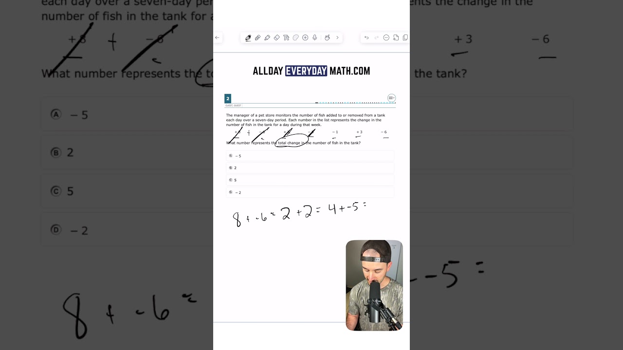 2025 6th Grade Math STAAR Test - Problem 2
