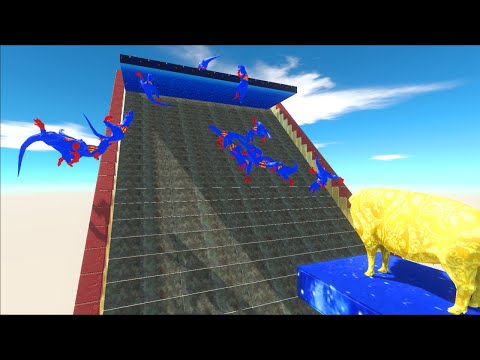 Colors Run To Get a Pig - Animal Revolt Battle Simulator Part 2