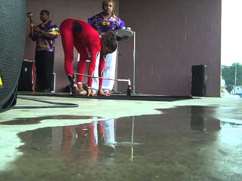 18 year old Shemika Charles sets limbo Guinness World Record