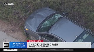Child killed in Santa Margarita crash