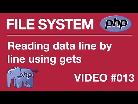 PHP | FILE SYSTEM | BEGINNER | Reading Line | fgets 013 Tips from a Self Taught Developer