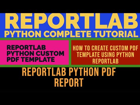 Reportlabreportlab Python Tutorialhow To Create Custom Pdf Template Using Reportlab Pythonpart58
