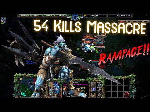 (RAMPAGE) Huskar - The Sacred Warrior | 5v5 | Dota 1 Gameplay | Warcraft III: Reforged