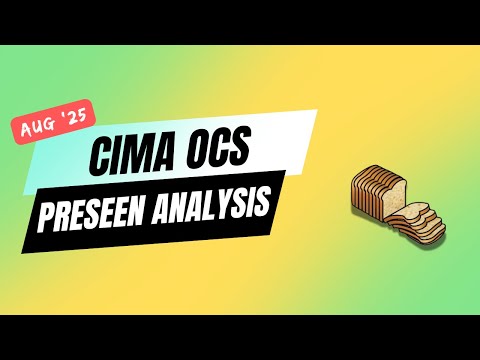 CIMA Operational Case Study (OCS) August 2025 Preseen Analysis: Webinar 02 (Halfpenny)