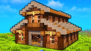 How to Build a Horse Stable in Minecraft | Tutorial