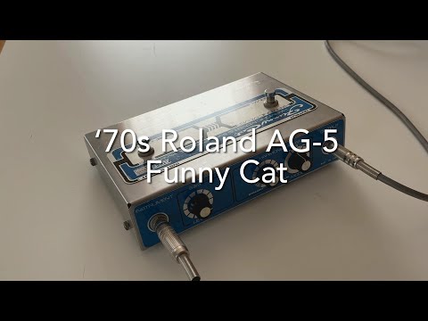 Roland AG-5 Funny Cat Harmonic Mover and Soft Distortion Sustainer '70s Vintage MIJ Effect Pedal Made in Japan image 12