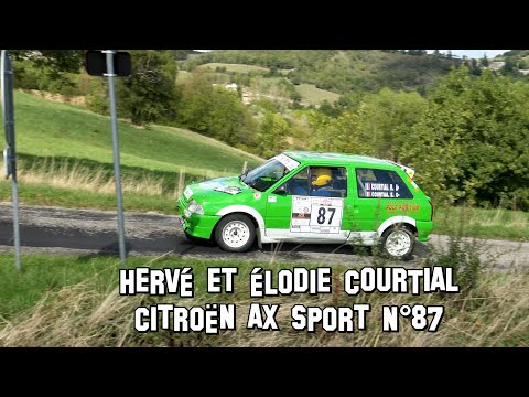 Rallye des Vallons Ardéchois 2022 - Citroën AX Sport N°87 - Hervé et Élodie COURTIAL