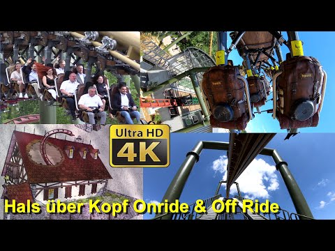 Hals über Kopf Onride (POV) Tripsdrill Neuheit 2020 Off Ride + Wartebereich & Station Eröffnung (4K)