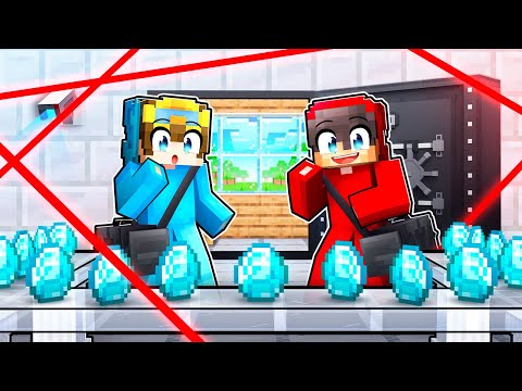 Robbing a DIAMOND VAULT in Minecraft!