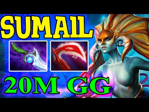 Sumail FARM MACHINE Naga Siren l Dota 2 7.24 Gameplay