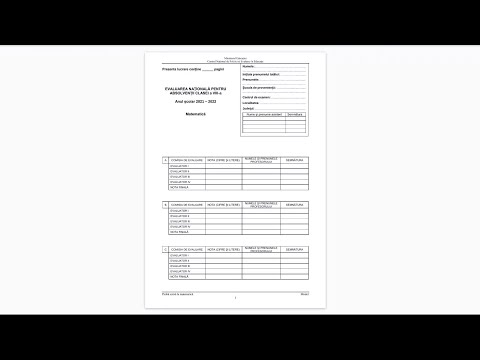 Model Evaluare Nationala 2022 - rezolvare