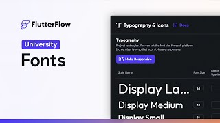 Typography | FlutterFlow University