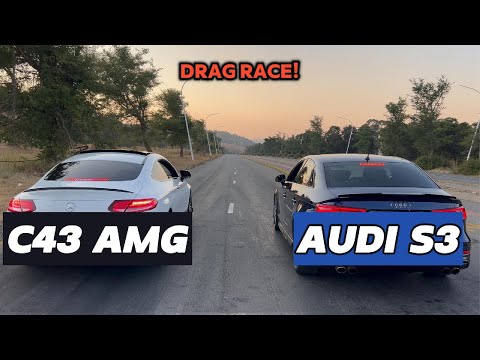 Drag Race: Mercedes-Benz C43 AMG 2021 vs Audi S3 2020