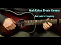 How to play NOAH KAHAN, GRACIE ABRAMS - EVERYWHERE, EVERYTHING Acoustic Guitar Lesson - Tutorial