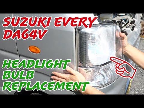 SUZUKI EVERY DA64V | Headlight bulb replacement | How to remove the headlight unit | Kei-car VAN