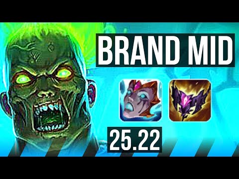 BRAND vs AHRI (MID) | 6/1/7 | EUW Master | 25.22