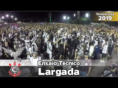Gaviões da Fiel 2019 - Bateria no ensaio técnico (Largada) - Apoteose Visita SP
