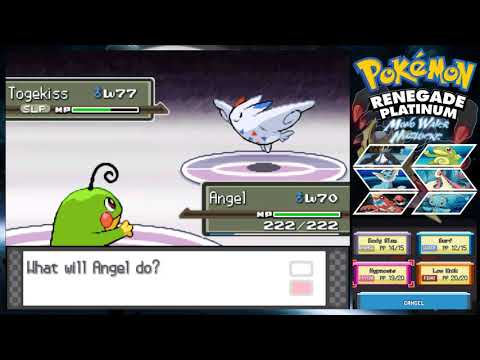 Pokemon Renegade Platinum Mono Water Nuzlocke Champion Cynthia Battle - Romhack by Drayano60