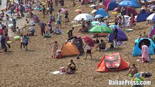 [4K] 大連観光  傅家庄海滨浴场(付家庄海水浴場)