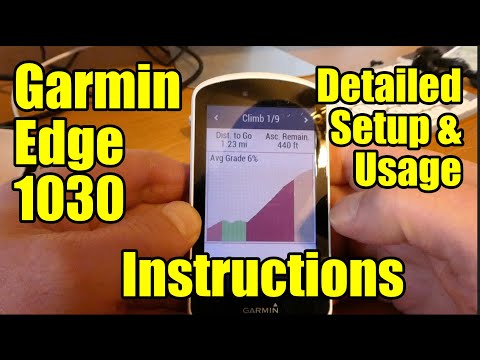 Long and Detailed Garmin Edge 1030 Setup and Usage Instructions