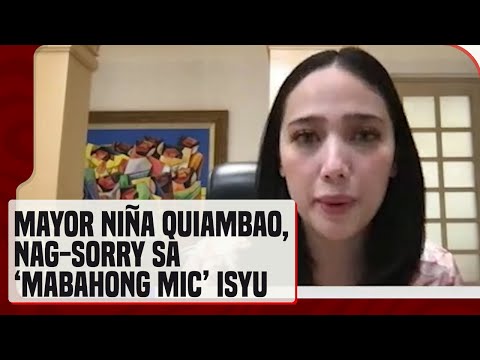 Mayor Niña Jose-Quiambao, nag-sorry matapos ang viral video tungkol sa mabahong mikropono