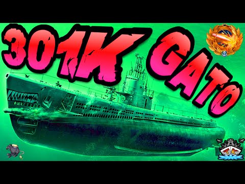 Gato drückt 301K *GATO POWWEERRR* "Sub/300K Club" ⚓️ in World of Warships 🚢 Uboot Submarine