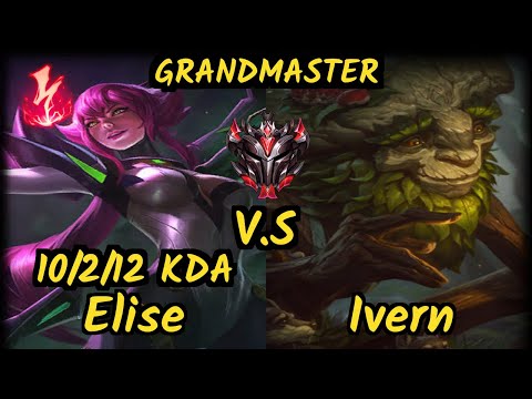 FNC Broxah (ELISE) vs IVERN - 10/2/12 KDA JUNGLE GAMEPLAY - EUW Ranked GRANDMASTER v9.7