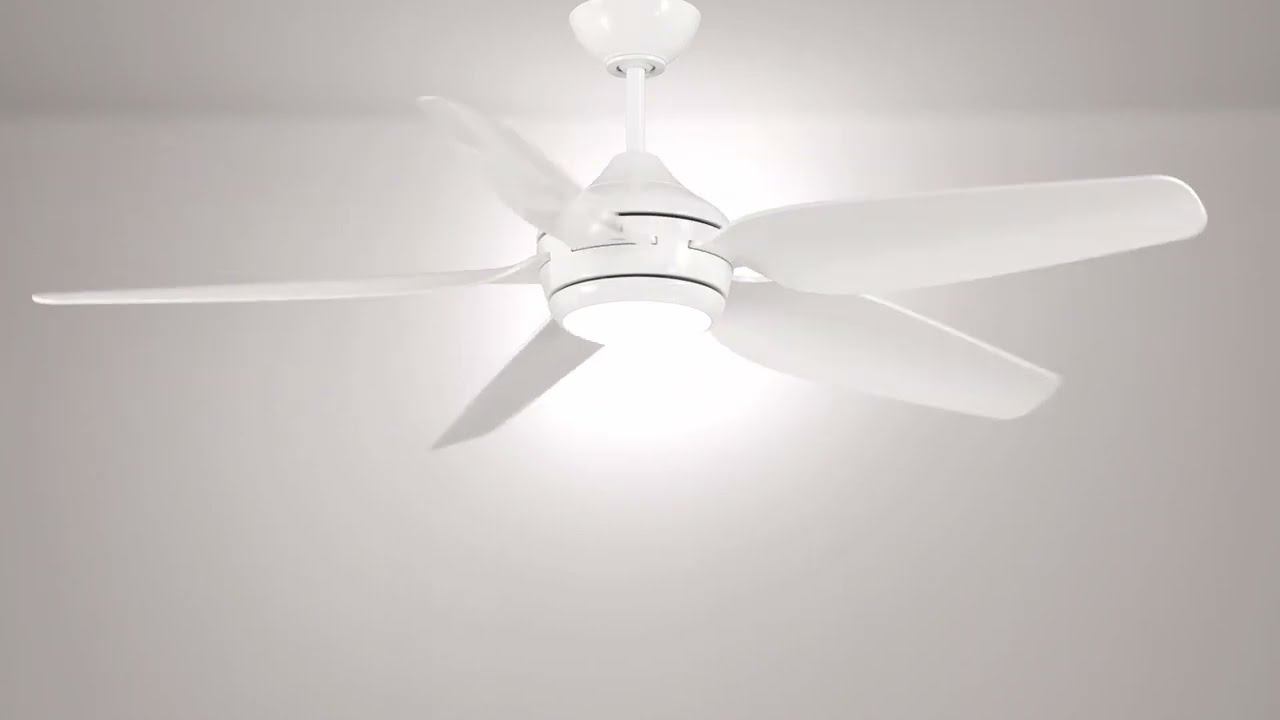 Video 1 Watch A Video About the Casa Vieja Del Diego Matte White LED Indoor Outdoor Ceiling Fan