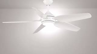 Watch A Video About the Casa Vieja Del Diego Matte White LED Indoor Outdoor Ceiling Fan