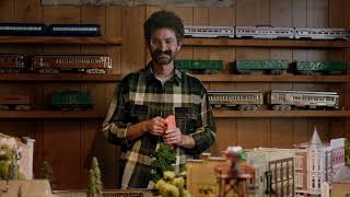 California Lottery scratching with the train