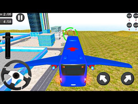 Best Flying Bus Driving Simulator Games – New Luxury Bus Gadi Game – Android Gameplay