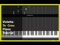 Violetta - Te CrEo - PiAnO TuToRiaL in Synthesia ...