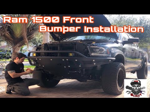 Ram 1500 Front Bumper Installation | Installing Aftermarket Bumper on your 4th Gen Ram 1500 Rebel