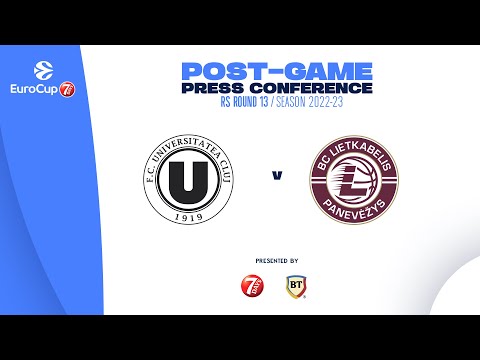 🎙️ Press conference: U-BT Cluj-Napoca v 7Bet-Lietkabelis