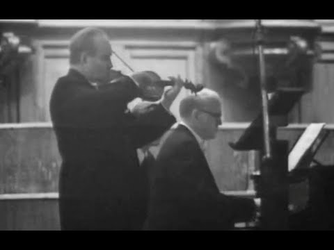 David Oistrakh & Sviatoslav Richter play Brahms, Bartok, Prokofiev, Schubert, Beethoven - video 1972