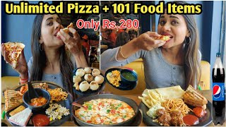 Unlimited Pizza🍕+101 Food Items Only Rs.280 In Ahmedabad! Octant Pizza Ahmedabad|