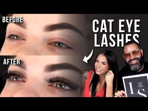 How To Do CAT EYE Eyelash Extensions with NO DROOPINESS