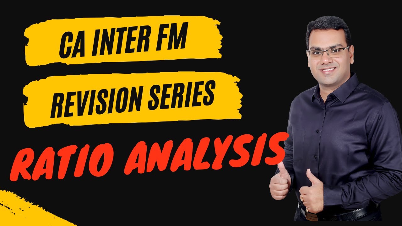 CA Inter Financial Management Revision Nov.,23 | Ratio Analysis