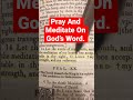 #Pray And Meditate On God’s #Word. Psalms 19:14 #israel