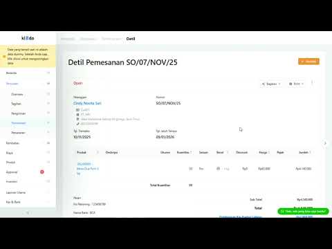 Fitur Pengaturan Proforma