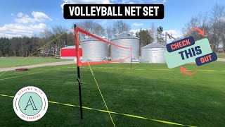 Outdoor Volleyball Net System with Crank | Great for Games with Family and Frien
