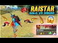 Raistar Solo Vs Double Squad 34 Kill🤣  | Garena Free Fire
