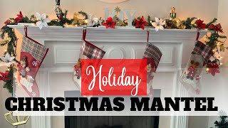 Christmas Decoration Ideas for Fireplace Mantel| Decorate With Me
