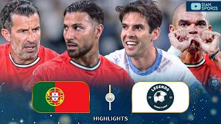 KAKÁ, FIGO, QUARESMA E OUTROS CRAQUES HISTÓRICOS BRILHAM EM PORTUGAL LENDAS CONTRA LENDAS DO MUNDO !