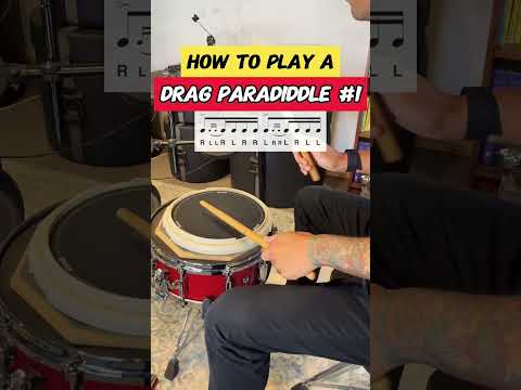 How to play a DRAG PARADIDDLE! #drums