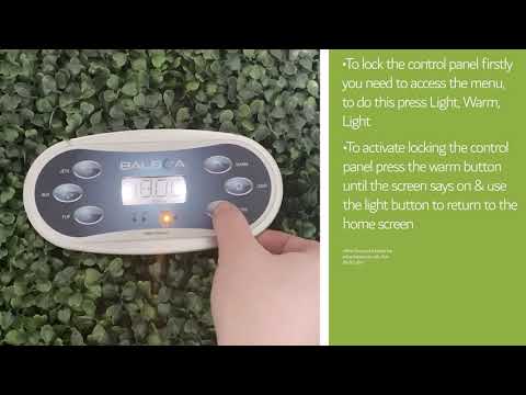 How To Lock & Unlock The Balboa TP600 Top Panel