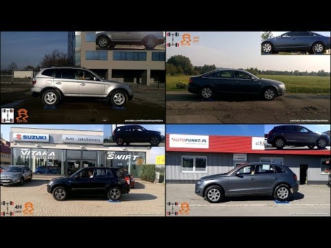 xDRIVE vs ALL GRIP PRO vs QUATTRO - BMW X3 vs Suzuki Grand Vitara vs Audi A6 Q5 - 4x4 roller test