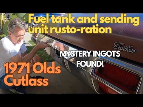 1971 Cutlass Gas Tank Restoration: Solving the "Mystery Ingot" & Fixing the Gauge!