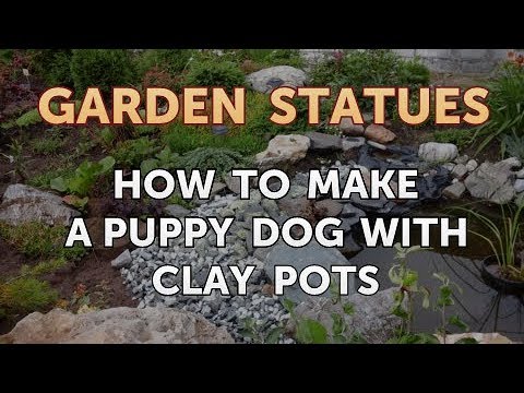 How to Make a Puppy Dog With Clay Pots