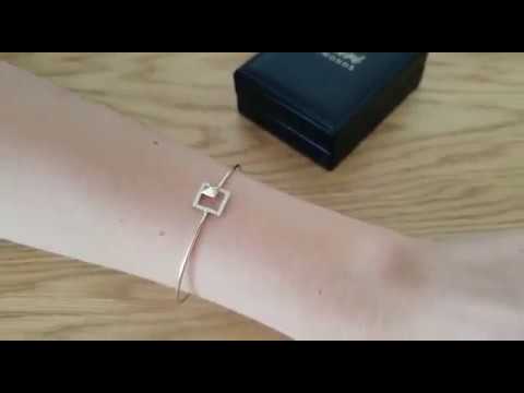 וידאו של צמיד יהלומים קפיצי